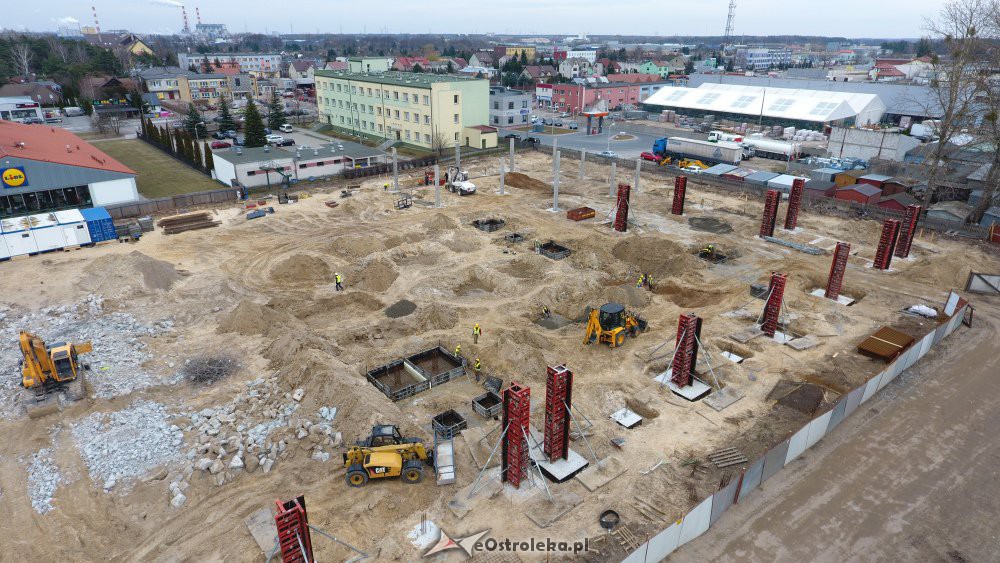 Budowa parku handlowego Vendo przy ul. Witosa [07.03.2019] - zdjęcie #14 - eOstroleka.pl