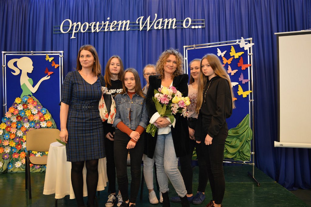 Joanna Trzepiecińska w ZSP w Łysych [05.04.2019] - zdjęcie #20 - eOstroleka.pl