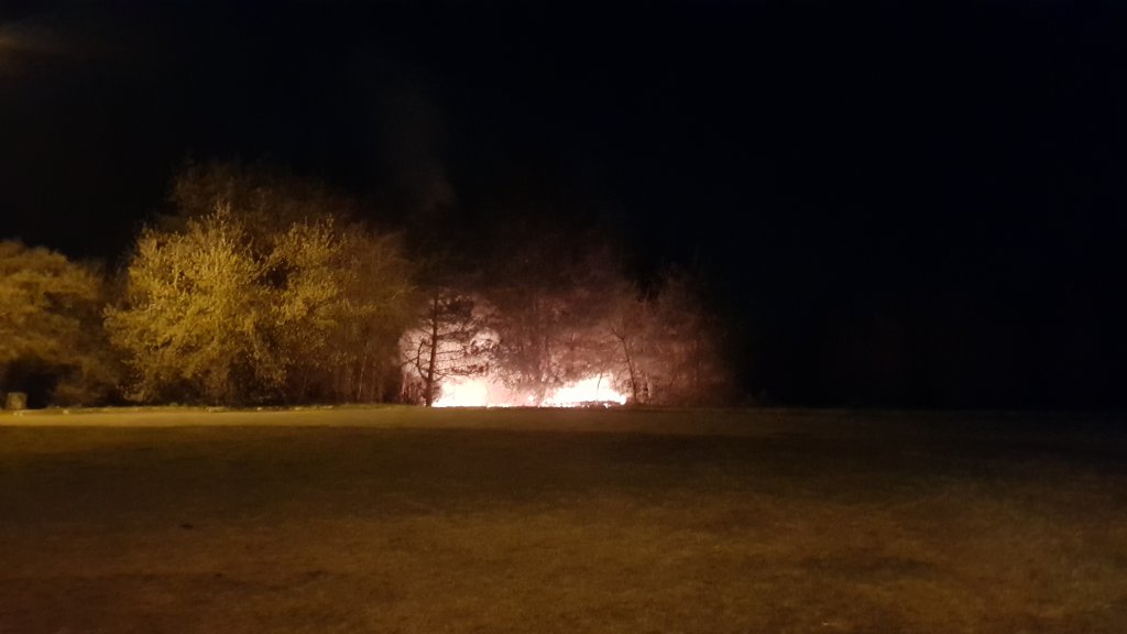 Pożar przy Sienkiewicza i Chemicznej [16.04.2019] - zdjęcie #1 - eOstroleka.pl