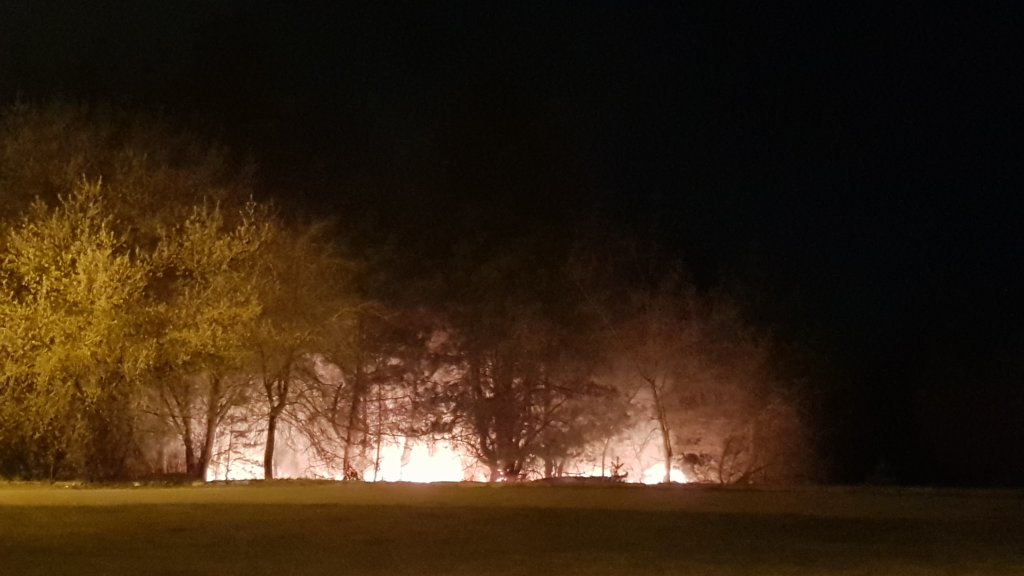 Pożar przy Sienkiewicza i Chemicznej [16.04.2019] - zdjęcie #7 - eOstroleka.pl