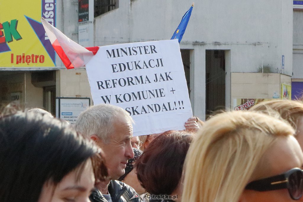 Wiec poparcia dla nauczycieli w Ostrołęce [24.04.2019] - zdjęcie #33 - eOstroleka.pl
