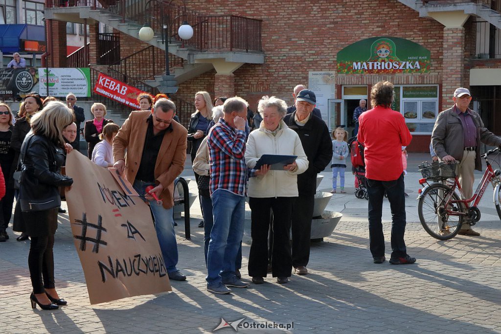 Wiec poparcia dla nauczycieli w Ostrołęce [24.04.2019] - zdjęcie #27 - eOstroleka.pl