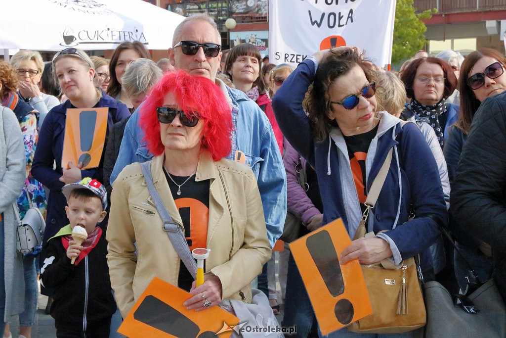 Wiec poparcia dla nauczycieli w Ostrołęce [24.04.2019] - zdjęcie #78 - eOstroleka.pl