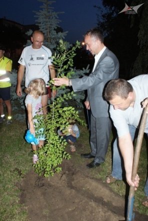 Rowerzyści z Węgier w Ostrołęce (09/08/2010) - zdjęcie #5 - eOstroleka.pl