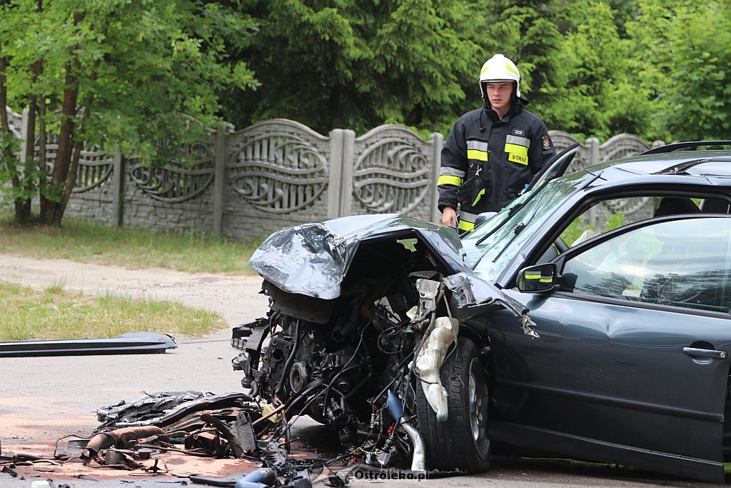 Wypadek w Zdunku, gm. Myszyniec [08.06.2019] - zdjęcie #3 - eOstroleka.pl