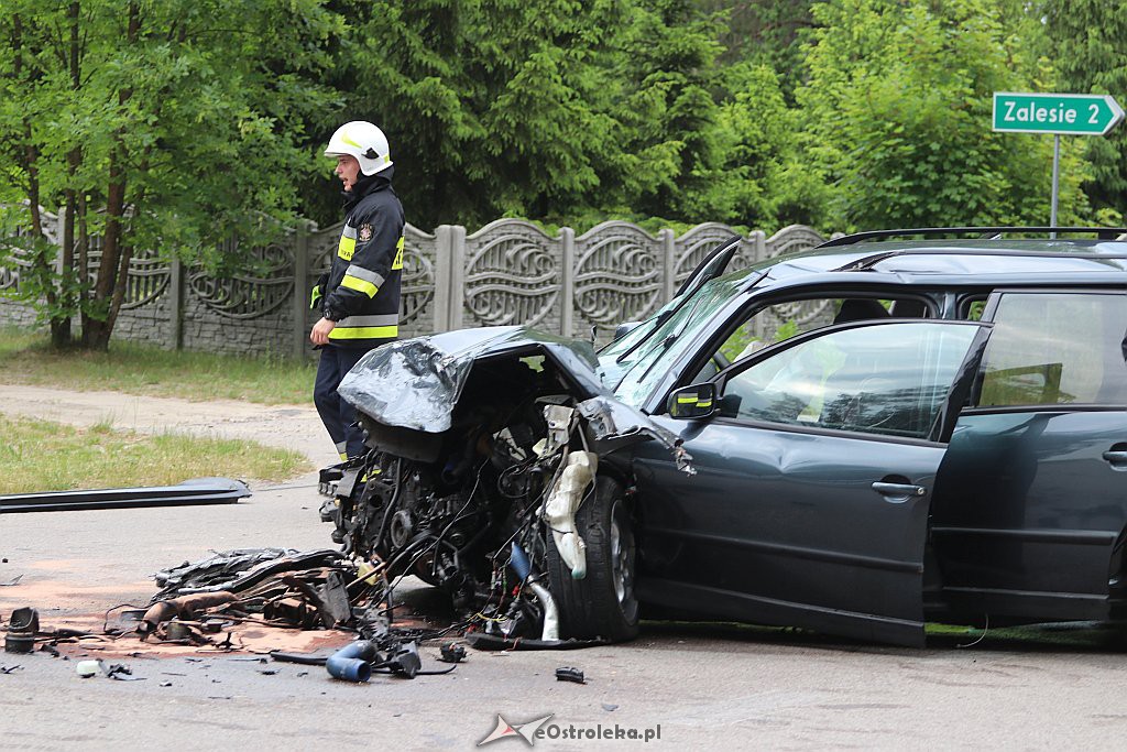 Wypadek w Zdunku, gm. Myszyniec [08.06.2019] - zdjęcie #5 - eOstroleka.pl