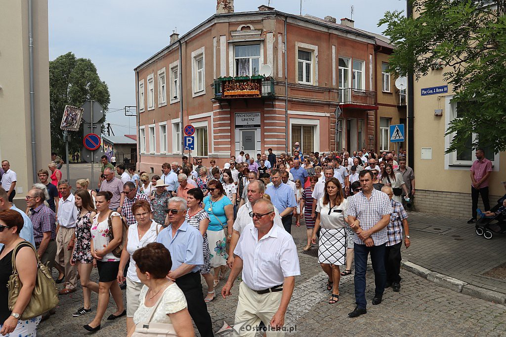 Procesja Bożego Ciała w parafii pw. Nawiedzenia NMP w Ostrołęce [20.06.2019] - zdjęcie #11 - eOstroleka.pl
