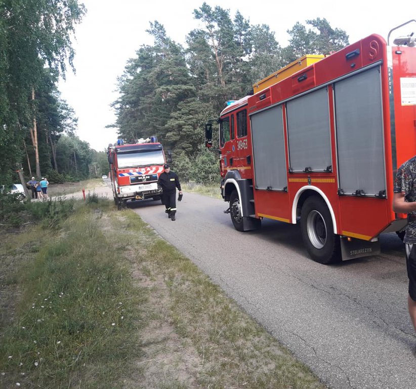 Wypadek z udziałem motocykla w Olszynach [22.06.2019] - zdjęcie #1 - eOstroleka.pl