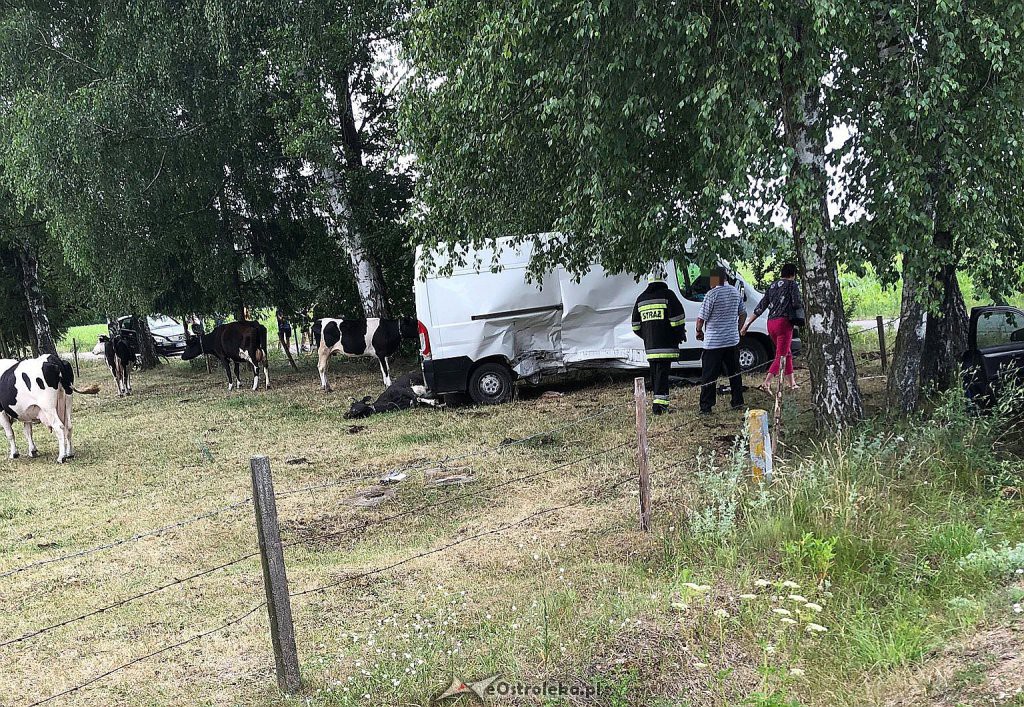 Wypadek w Wydmusach, gm. Myszyniec [29.06.2019] - zdjęcie #1 - eOstroleka.pl
