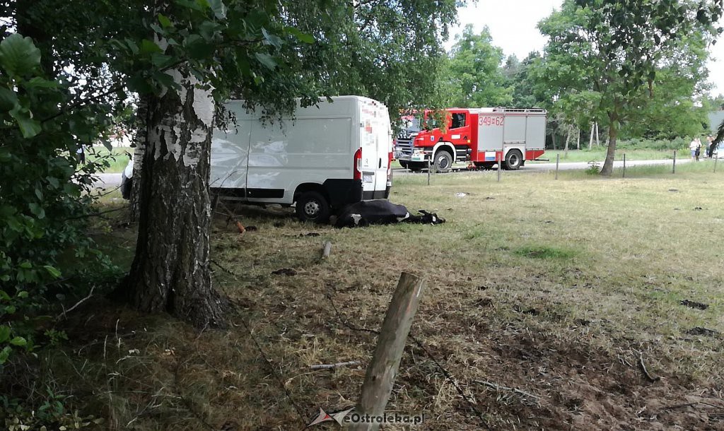 Wypadek w Wydmusach, gm. Myszyniec [29.06.2019] - zdjęcie #3 - eOstroleka.pl