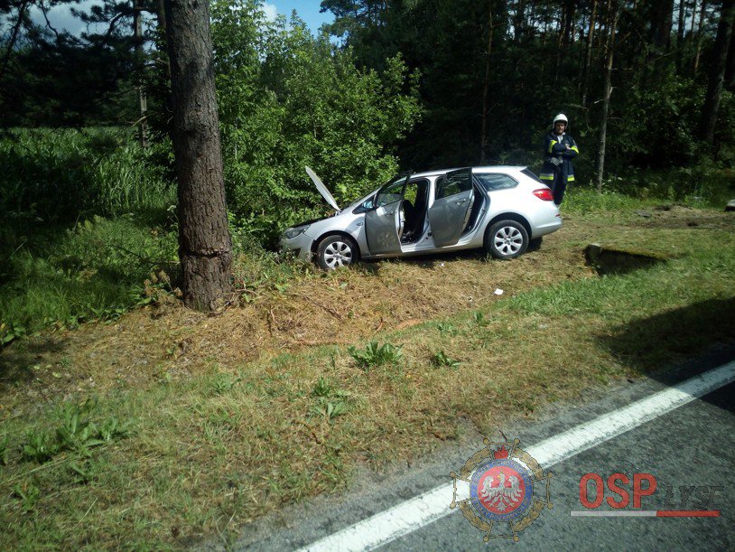 Wypadek na DW 645 w gm. Łyse [05.07.2019] - zdjęcie #1 - eOstroleka.pl