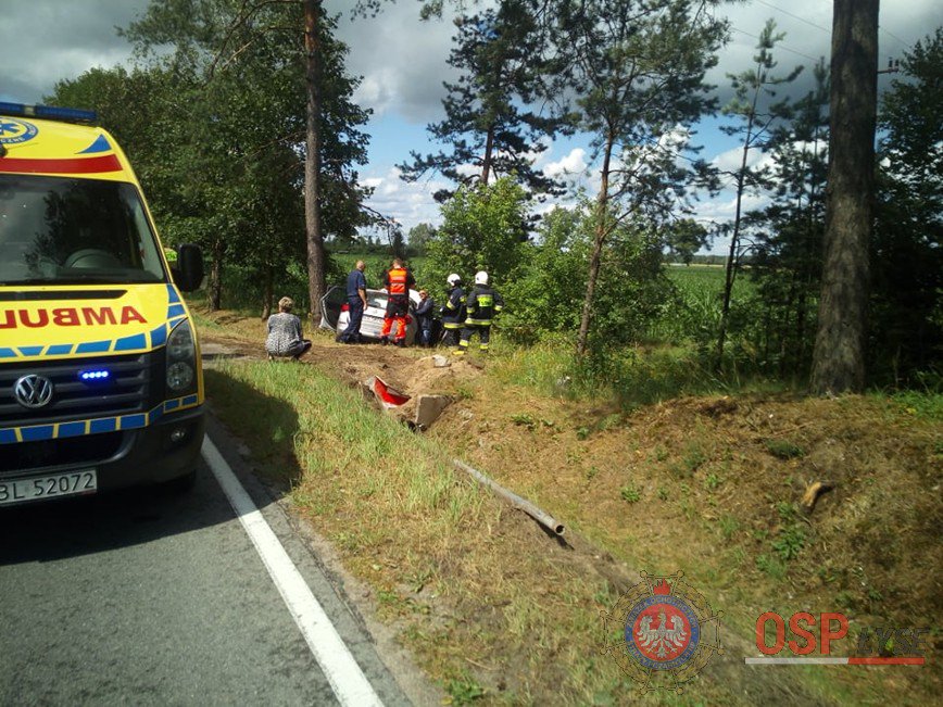 Wypadek na DW 645 w gm. Łyse [05.07.2019] - zdjęcie #5 - eOstroleka.pl