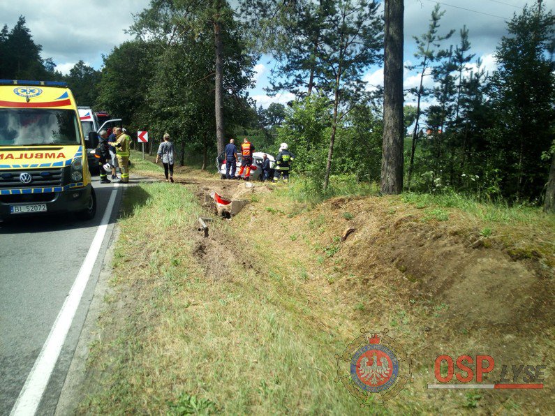 Wypadek na DW 645 w gm. Łyse [05.07.2019] - zdjęcie #6 - eOstroleka.pl