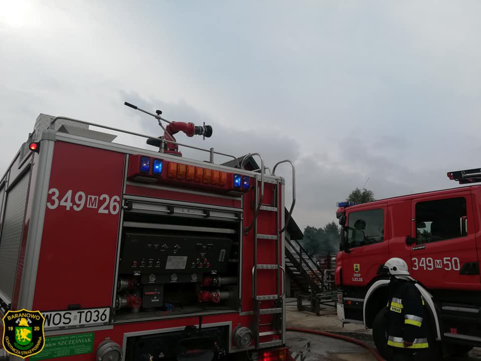 Pożar tartaku w Łęgu Starościńskim [07.07.2019] - zdjęcie #5 - eOstroleka.pl
