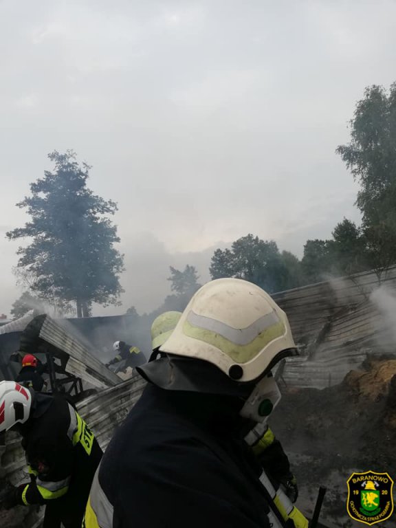 Pożar tartaku w Łęgu Starościńskim [07.07.2019] - zdjęcie #6 - eOstroleka.pl
