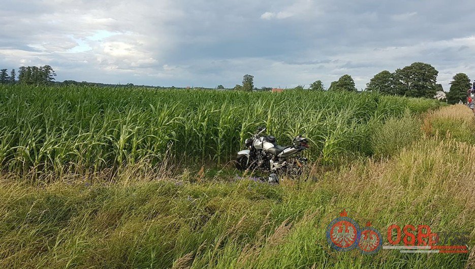 Wypadek motocyklisty w Lipnikach [07.07.2019] - zdjęcie #2 - eOstroleka.pl