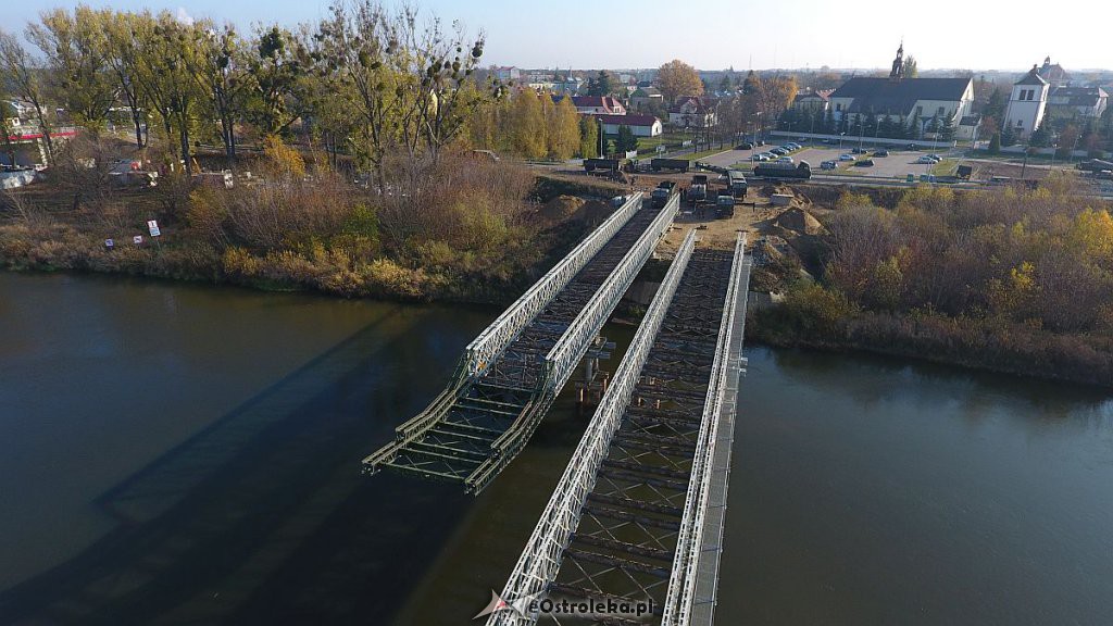 Rozbiórka mostu tymczasowego w Ostrołęce [07.11.2019] - zdjęcie #2 - eOstroleka.pl