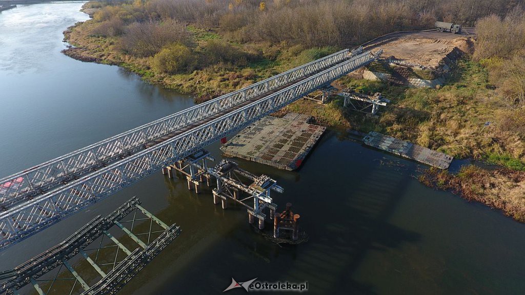 Rozbiórka mostu tymczasowego w Ostrołęce [07.11.2019] - zdjęcie #4 - eOstroleka.pl