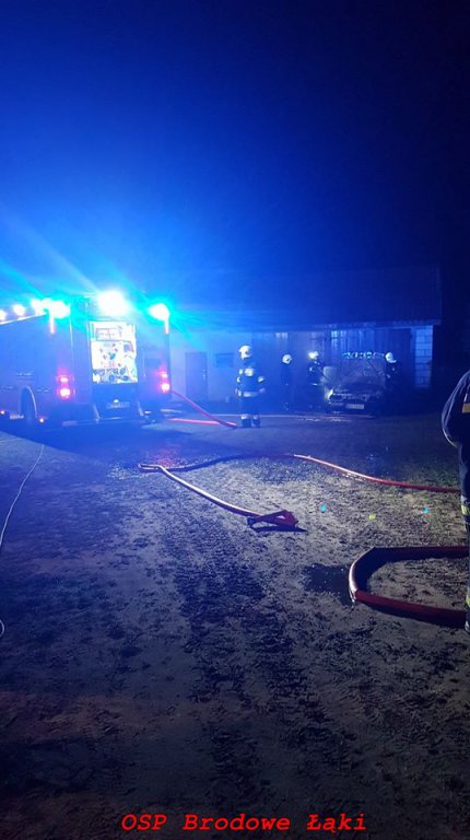 Pożar samochody we wsi Długie [14.12.2019] - zdjęcie #3 - eOstroleka.pl