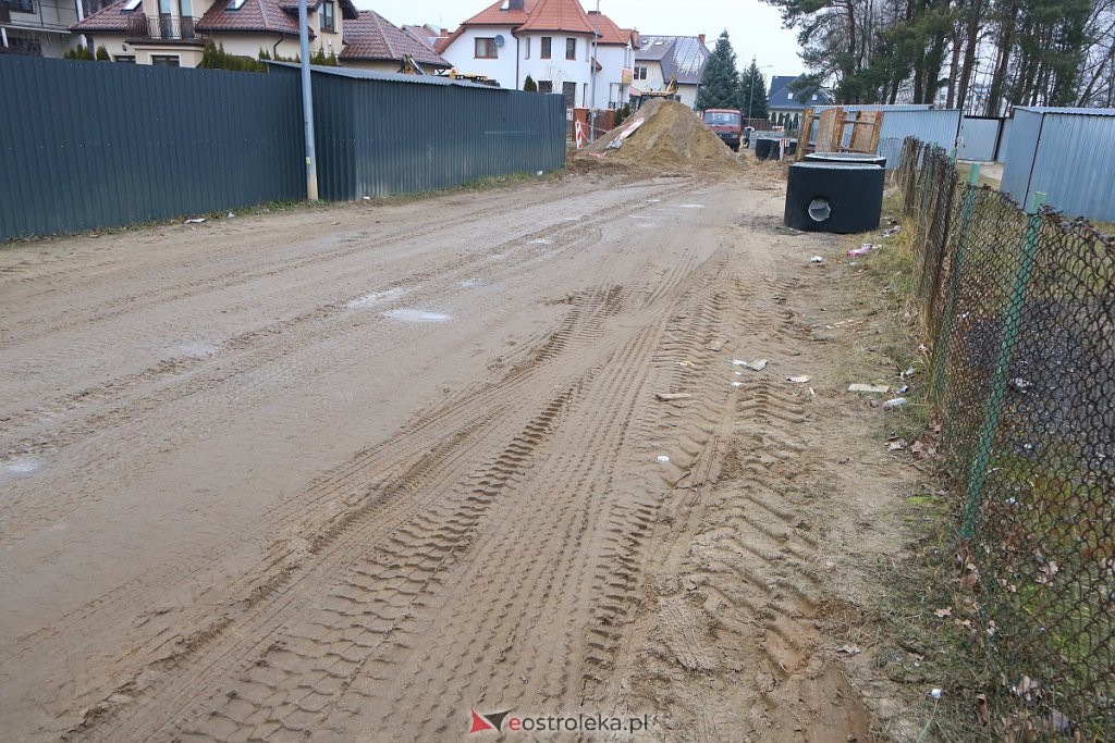 Przebudowa ulicy Majewskiego - styczeń 2020 [08.01.2020] - zdjęcie #6 - eOstroleka.pl