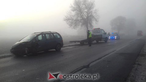 Utrudnienia na drodze do Goworowa po wypadku w Pokrzywnicy [17.01.2020] - zdjęcie #7 - eOstroleka.pl