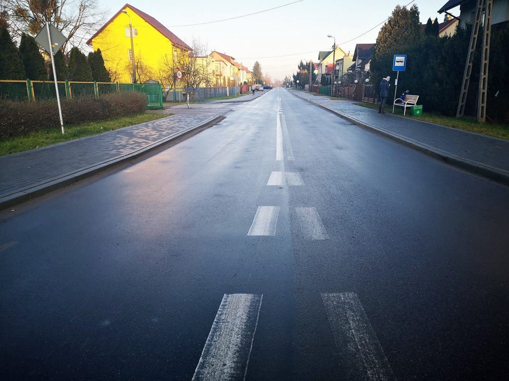 Nowa nawierzchnia ulicy Nowej w Laskowcu [11.02.2020] - zdjęcie #8 - eOstroleka.pl