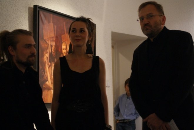 Malarstwo wolnego związku- wernisaż prac Joanny Rusinek i Filipa Kalkowskiego (07.10.2010) - zdjęcie #9 - eOstroleka.pl