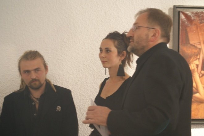 Malarstwo wolnego związku- wernisaż prac Joanny Rusinek i Filipa Kalkowskiego (07.10.2010) - zdjęcie #6 - eOstroleka.pl