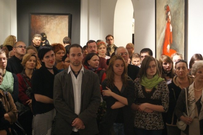 Malarstwo wolnego związku- wernisaż prac Joanny Rusinek i Filipa Kalkowskiego (07.10.2010) - zdjęcie #4 - eOstroleka.pl