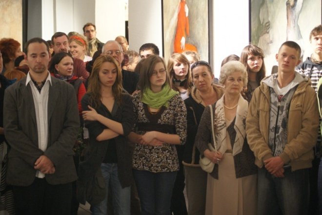 Malarstwo wolnego związku- wernisaż prac Joanny Rusinek i Filipa Kalkowskiego (07.10.2010) - zdjęcie #3 - eOstroleka.pl