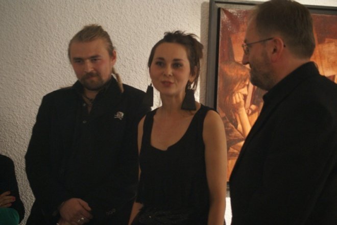 Malarstwo wolnego związku- wernisaż prac Joanny Rusinek i Filipa Kalkowskiego (07.10.2010) - zdjęcie #2 - eOstroleka.pl