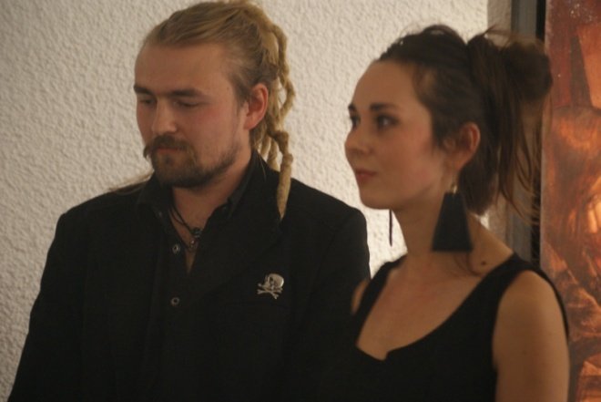 Malarstwo wolnego związku- wernisaż prac Joanny Rusinek i Filipa Kalkowskiego (07.10.2010) - zdjęcie #1 - eOstroleka.pl