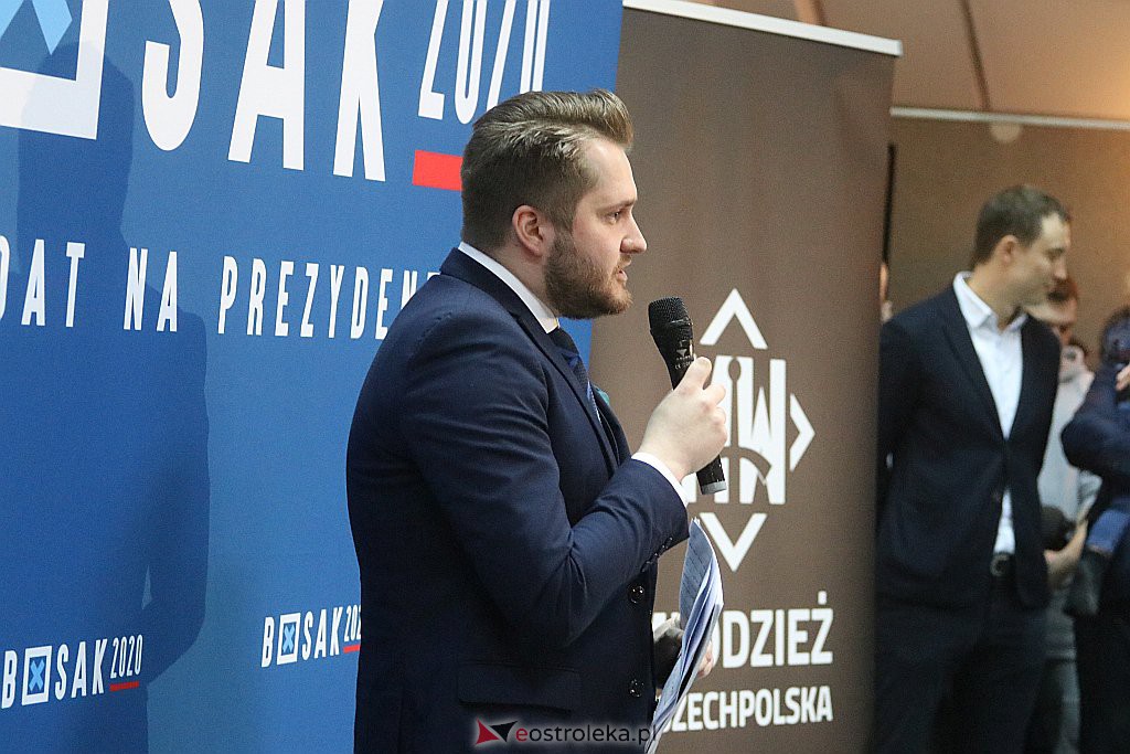 Spotkanie z kandydatem na prezydenta RP Krzysztofem Bosakiem w Ostrołęce [04.03.2020] - zdjęcie #27 - eOstroleka.pl
