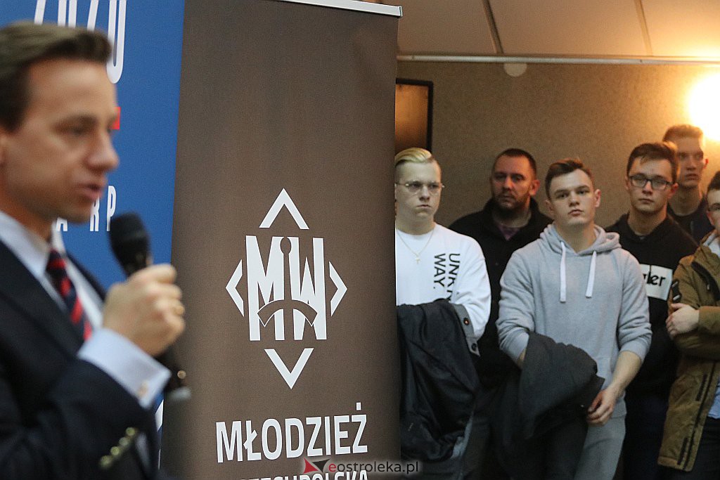 Spotkanie z kandydatem na prezydenta RP Krzysztofem Bosakiem w Ostrołęce [04.03.2020] - zdjęcie #43 - eOstroleka.pl