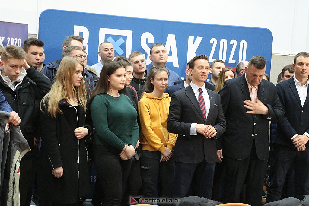 Spotkanie z kandydatem na prezydenta RP Krzysztofem Bosakiem w Ostrołęce [04.03.2020] - zdjęcie #50 - eOstroleka.pl