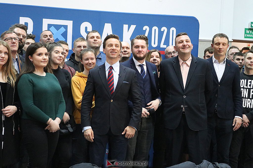Spotkanie z kandydatem na prezydenta RP Krzysztofem Bosakiem w Ostrołęce [04.03.2020] - zdjęcie #51 - eOstroleka.pl