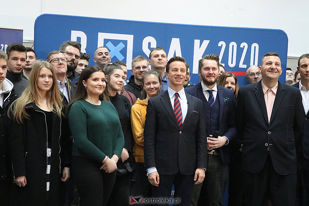 Spotkanie z kandydatem na prezydenta RP Krzysztofem Bosakiem w Ostrołęce [04.03.2020] - zdjęcie #3 - eOstroleka.pl