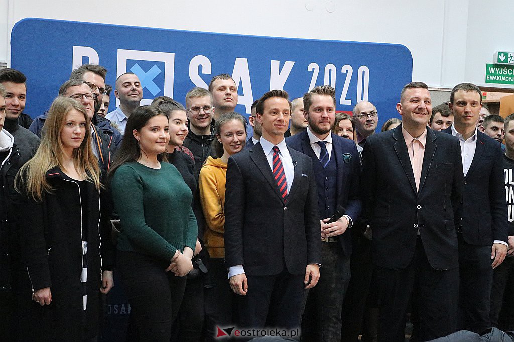 Spotkanie z kandydatem na prezydenta RP Krzysztofem Bosakiem w Ostrołęce [04.03.2020] - zdjęcie #60 - eOstroleka.pl