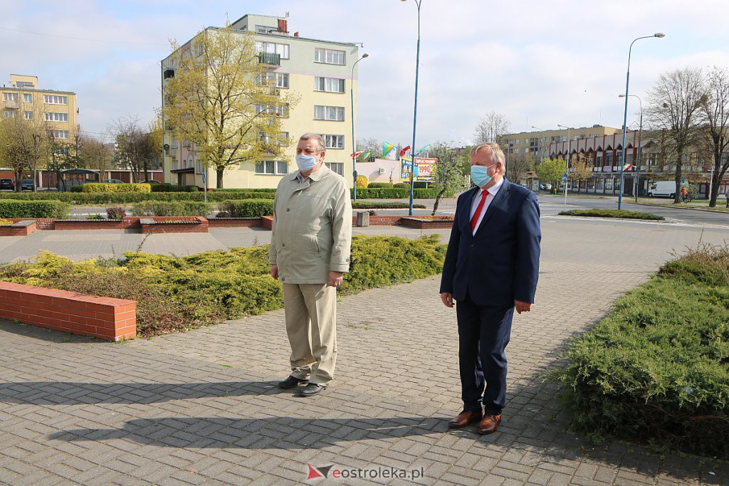 Obchody Święta Pracy z ostrołęcką lewicą [01.05.2020] - zdjęcie #3 - eOstroleka.pl