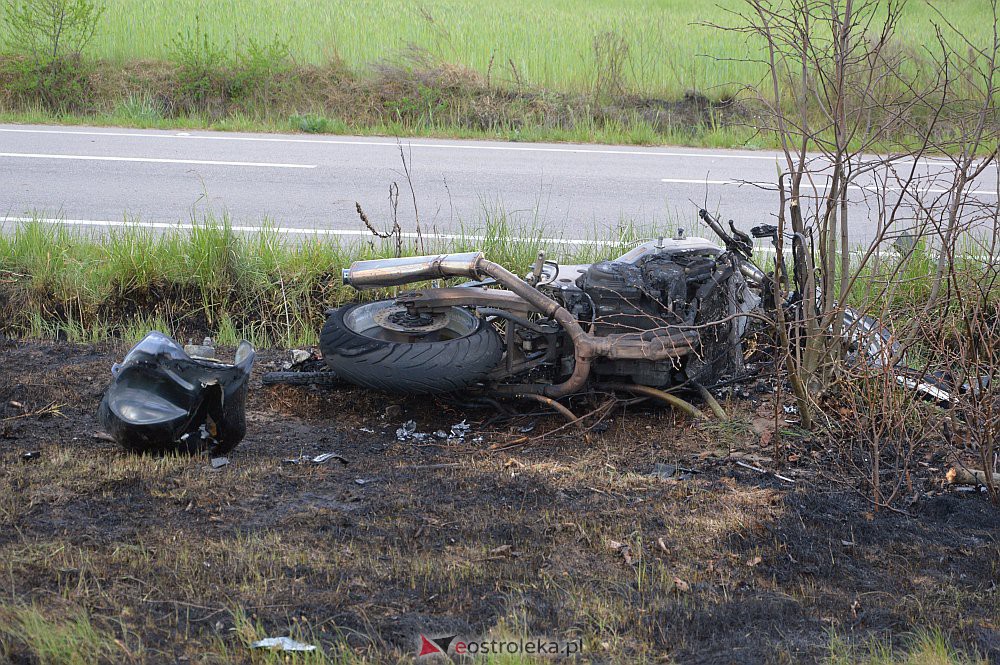 Poważny wypadek motocyklisty koło Goworowa [09.05.2020] - zdjęcie #4 - eOstroleka.pl