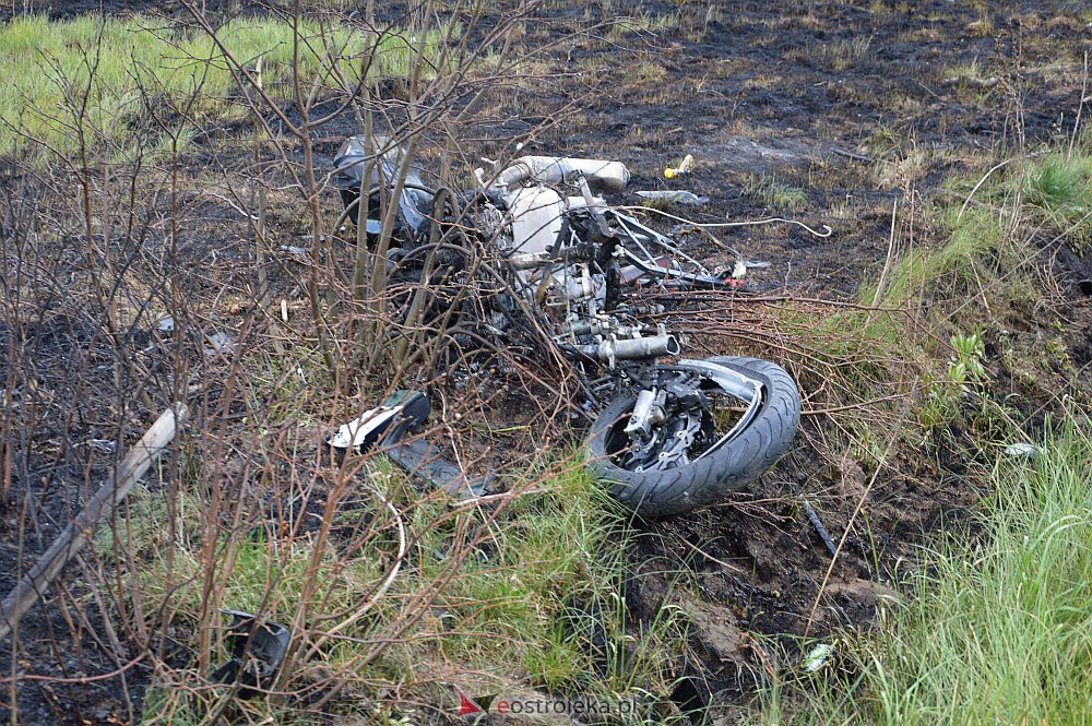 Poważny wypadek motocyklisty koło Goworowa [09.05.2020] - zdjęcie #5 - eOstroleka.pl