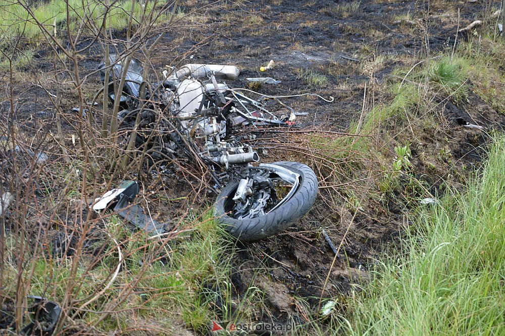 Poważny wypadek motocyklisty koło Goworowa [09.05.2020] - zdjęcie #6 - eOstroleka.pl