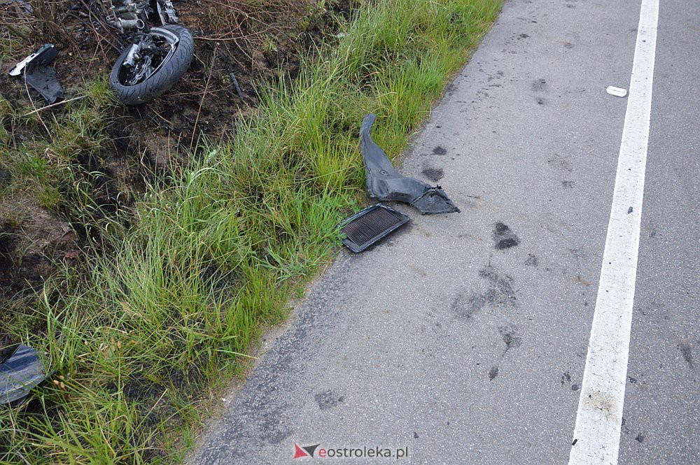 Poważny wypadek motocyklisty koło Goworowa [09.05.2020] - zdjęcie #10 - eOstroleka.pl