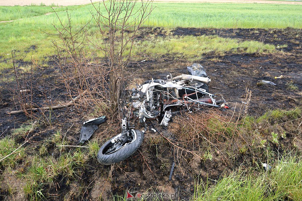 Poważny wypadek motocyklisty koło Goworowa [09.05.2020] - zdjęcie #12 - eOstroleka.pl