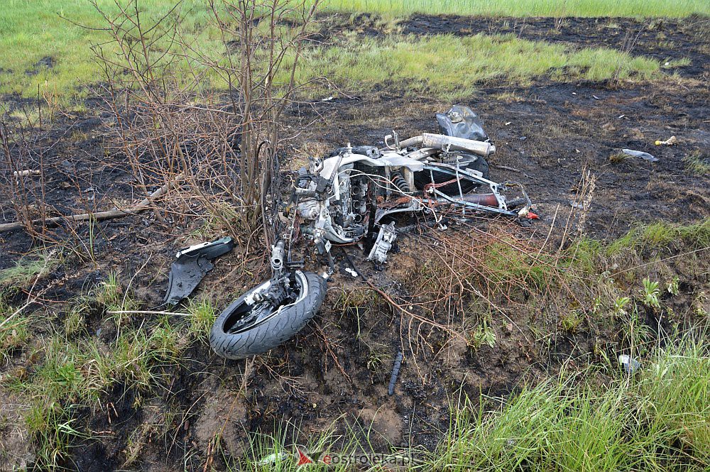 Poważny wypadek motocyklisty koło Goworowa [09.05.2020] - zdjęcie #15 - eOstroleka.pl