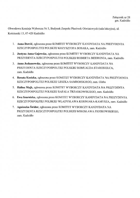 Obwodowe komisje wyborcze: gmina Kadzidło - 28.06.2020 - zdjęcie #3 - eOstroleka.pl