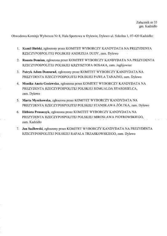 Obwodowe komisje wyborcze: gmina Kadzidło - 28.06.2020 - zdjęcie #8 - eOstroleka.pl