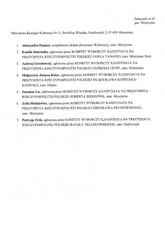 Obwodowe komisje wyborcze: gmina Myszyniec - 28.06.2020 - zdjęcie #4 - eOstroleka.pl
