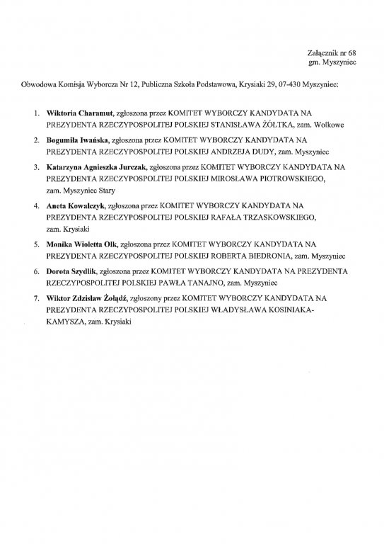 Obwodowe komisje wyborcze: gmina Myszyniec - 28.06.2020 - zdjęcie #3 - eOstroleka.pl