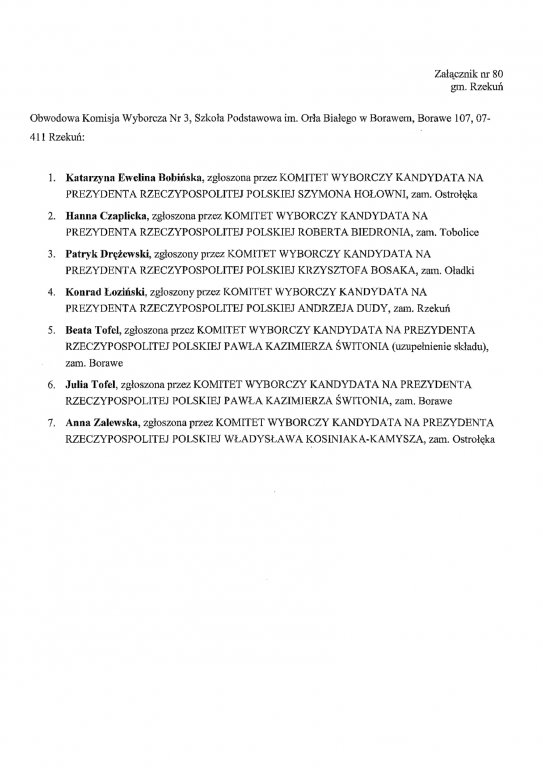 Obwodowe komisje wyborcze: gmina Rzekuń - 28.06.2020 - zdjęcie #5 - eOstroleka.pl